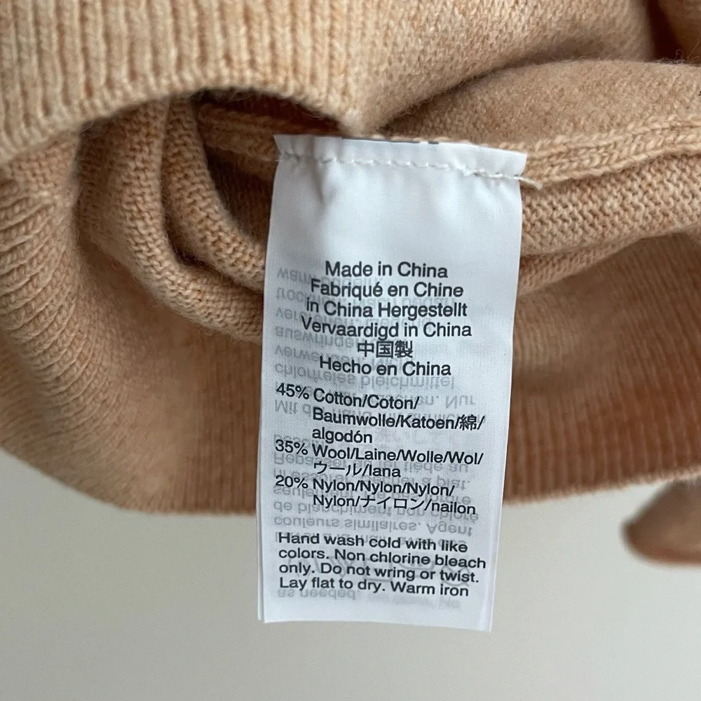 NWT Ruffle Front Crewneck Sweater